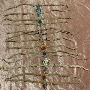 Hemp necklaces with a charm